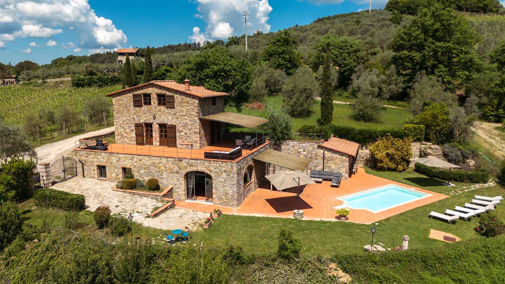 Stilvolle Villa Toscana Rehbrcke Fotosnull
